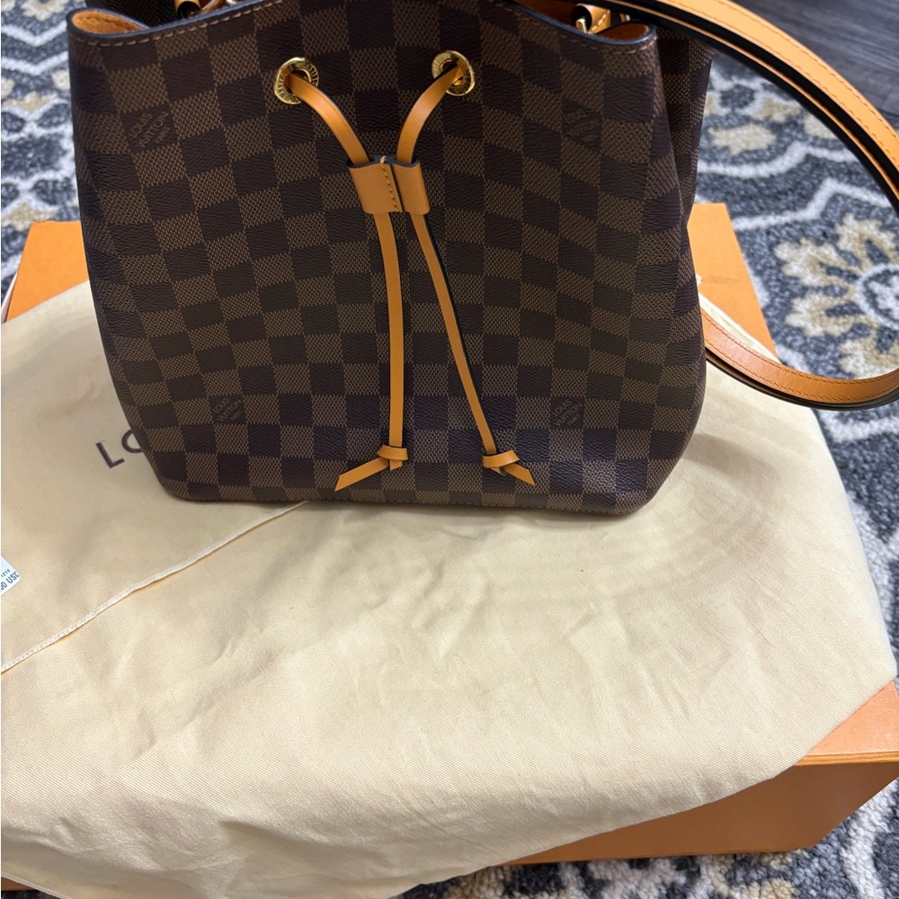 Louis Vuitton Dark Brown Checkered Shoulder Bag